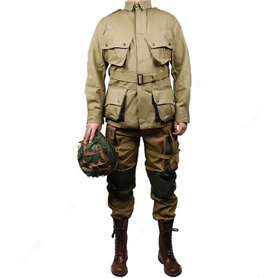 WW2 US Army Military ARMY M42 Officer Jacket COTTON FASHION Paratrooper Uniform  • $99.88