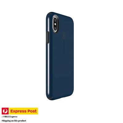 $29.95 • Buy Genuine Speck CandyShell For IPhone X - DEEP SEA BLUE/SLATE GREY - Express Post