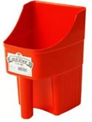 LITTLE GIANT Plastic Enclosed Feed Scoop (Red) Heavy Duty Durable Stackable • $10.50