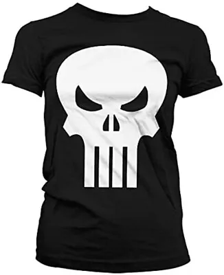 Genuine Marvel Punisher T Shirt Women's Size Large Fitted • £10.50