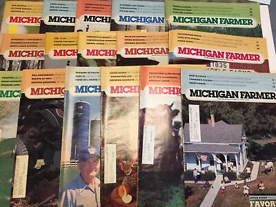 Lot Of 16 Michigan Farmer Magazines 1987 Economic Outlook ‘87 Flood Grants • $24.95