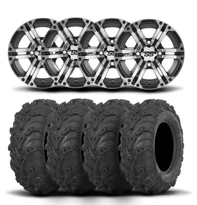 ITP SS212 12  Machined Black Wheels And Mud Lite II Tires [26x9-12] • $1152.60