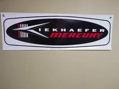KIEKHAEFER Banner Sign Logo Vintage Mercury Outboard Marine Motor  • $38.99