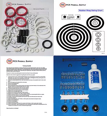 $43.45 • Buy 2001 Stern Monopoly Pinball Tune-up Kit - Includes Rubber Ring Kit