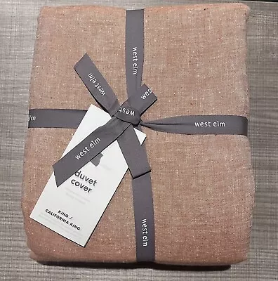 West Elm European Flax Linen King/Cal King Duvet Cover NWT • $99