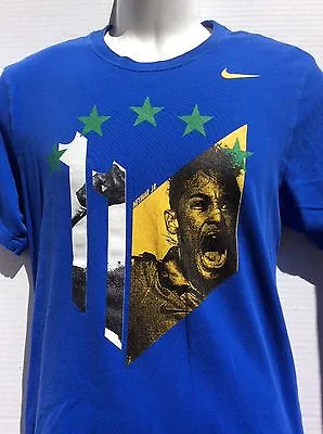 $18.88 • Buy Neymar Jr. Nike Player Face Hero T-shirt Sz L Brasil World Cup Seleção Brazil