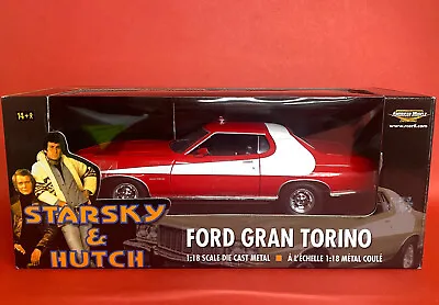 2002 ERTL American Muscle 1/18 Starsky & Hutch Ford Torino No36685 MIB • £149.99