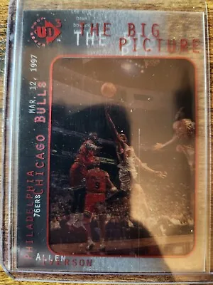 1997-98 UD3 Allen Iverson Big Picture W/ Michael Jordan #41 Philadelphia 76ers • $7.99