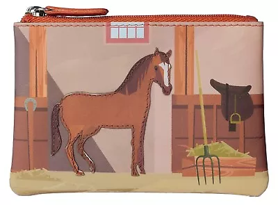 Premium Leather Horse Ladies Girls Coin Purse By Mala Leather 4115 Pinky  • £11.25