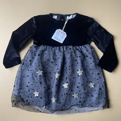 Beautiful Zara Baby Velvet Dress With Tulle Skirt 12-18 Months BNWT! • £14.95