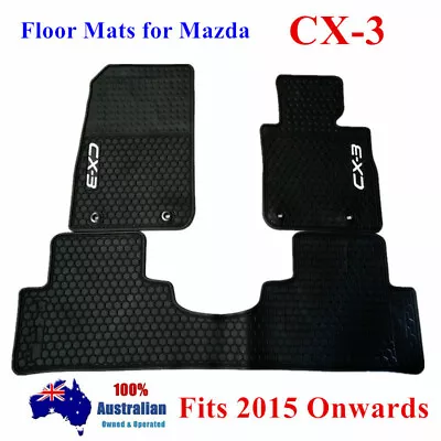 Waterproof Rubber Floor Mats Tailor Made For Mazda CX-3 2015 - 2023 Current • $85