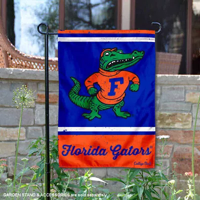 Florida UF Gators Vintage Retro Throwback Garden Flag And Yard Banner • $16.95