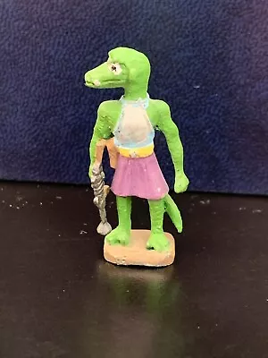 VTG 1970's 80's Lead Miniature Fantasy Sci-Fi Painted Lizard Man With Laser 25mm • $21.99