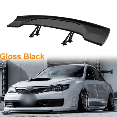 Universal 57 Inch Adjustable JDM Trunk Spoiler Wing GT Style Gloss Black ABS • $117.36