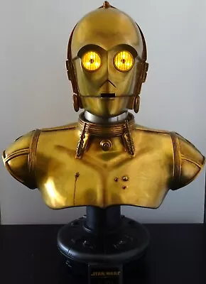 Sideshow Star Wars C-3PO Life-Size Bust Figure Statue Droid Robot • $1699.99