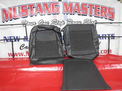 1967 Mustang Front Bucket Seat Deluxe Upholstery Black UP 109 • $195