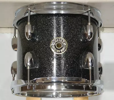 ADD This GRETSCH 8  CATALINA MAPLE TOM In BLACK STARDUST To YOUR DRUM SET! I837 • $254.31