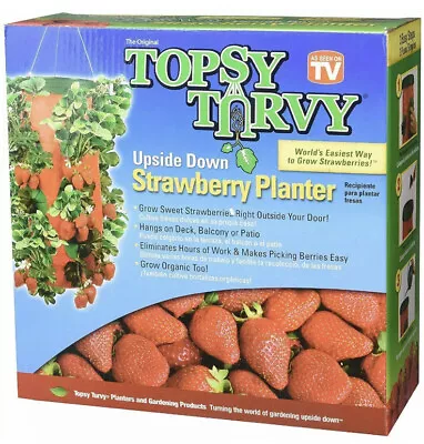 Topsy Turvy~Upside Down Strawberry Planter~15 Quarts Vertical Garden Hanging • $17.23