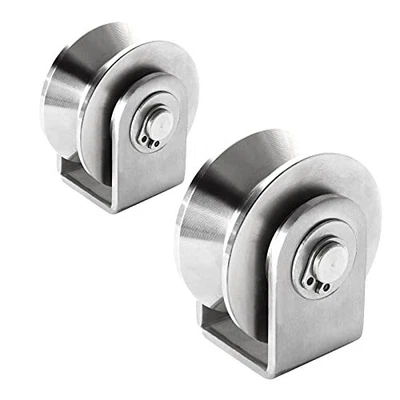 $25.20 • Buy 2 Inch Stainless Steel V Groove Pulley Wheel 2PCS Heavy Duty Caster ...