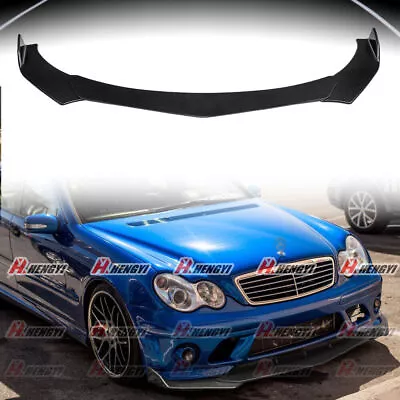 Gloss Black Front Bumper Lip Splitter For Mercedes W203 C-CLASS • $51.77