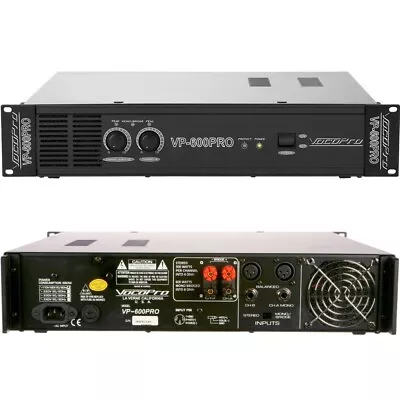 VOCOPRO VP-600 PRO 1200w Max Rackmount Power Amp • $519.99