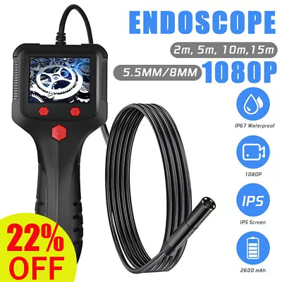 Industrial Endoscope Camera 1080P HD 4.3 /2.4  Borescope Inspection Camera • £19.50