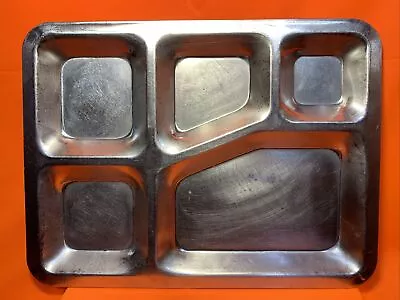 Vintage 1950’s Stainless Steel Unicor Food Tray Military School Cafeteria Prison • $52.75