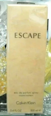 ESCAPE CALVIN KLEIN Eau De Parfum 100ml Spray Vintage 1 Formula Sealed 90/2000's • £102.41