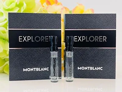 2 Montblanc Explorer EAU De Parfum Perfume Sampler Vial For Men Spray FRESH • $12.99