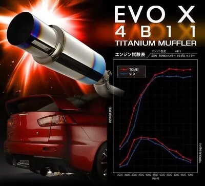 Tomei Expreme Ti Cat-Back Exhaust 2008-2015 Mitsubishi Evolution X • $1060