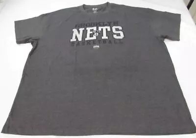 New Brooklyn Nets Basketball Mens Sizes 5XL-6XL Majestic Gray Shirt • $15.11