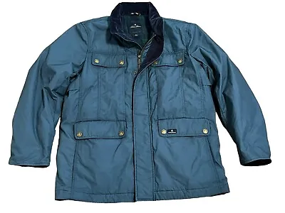 Brooks Brothers Thermore British Millerain Co Blue Coat Jacket Mens Large EUC • $139.99