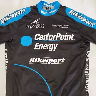 Verge Shirt Bike Cycling Jersey Mens XL Black Blue Texas Bicycle Coalition • $19.99