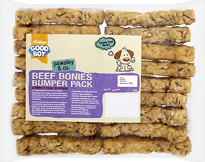 £11.98 • Buy Good Boy Munchy Beef Bonies Bumper Pack Dog Chews A Perfect Treat Pack Of 18 