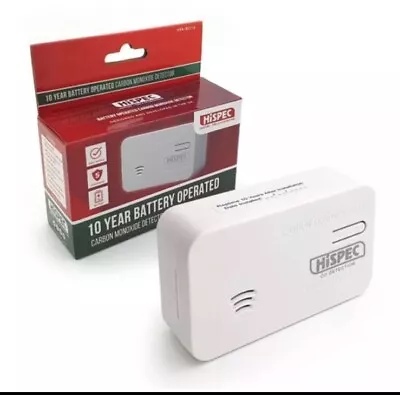 HiSpec Carbon Monoxide Detector CO With 10 Year Long Battery • £16.99