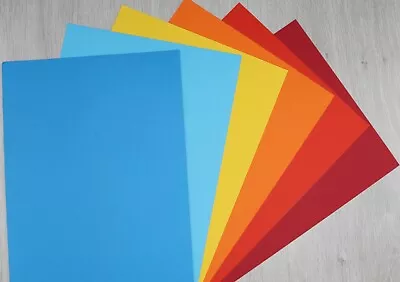 A4 160gsm Rainbow Card Bright Colours 6 Colours Available Great For Cricut Etc   • £3.50