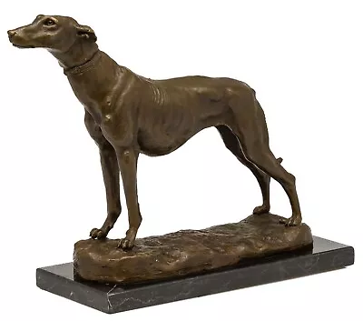 £331.58 • Buy Bronze Sculpture Dog Emmanuel Fremiet-Style Greyhound Sculpture Replica Copy