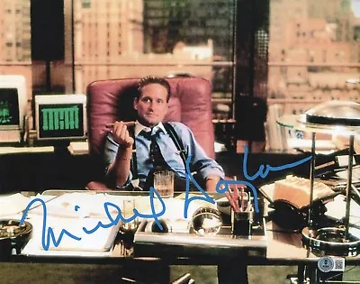 Michael Douglas Signed 11x14 Photo Wall Street Autograph Proof Beckett Witness • $400