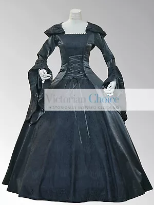 Medieval Renaissance Dark Fantasy Gown Hooded Dress Game Of Thrones Costume R403 • $255