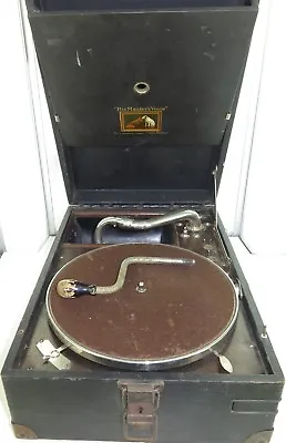 .EARLY 1900s HMV C101G PORTABLE GRAMOPHONE. • $399