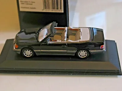Wow Rare  Mercedes Benz  1994 W124 Ce E Class Cabriolet   Minichamps 1/43 Black • £59