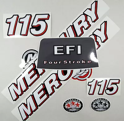 For MERCURY 115 Four Stroke Outboard Vinyl Decal Set From BOAT-MOTO  Sticker Kit • $46