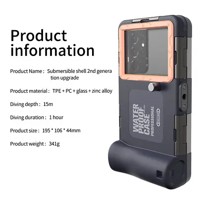 Underwater Diving Waterproof Case Cover For IPhone 14 13 12 Pro Max Samsung S23+ • £35.60