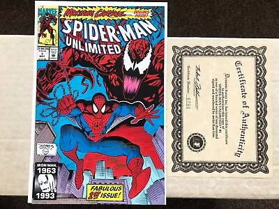 Spider-Man Unlimited 1 (1993) 1st App Shriek. Signed Ron Lim. Maximum Carnage • £27.99