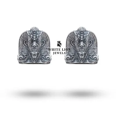 Pharoah Egyptian Mythology Cufflinks Accessory Men 925 Silver Gift Wedding • $104.30