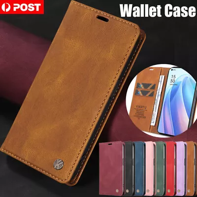 For OPPO A16S A17 A58 A78 A79 Find X5 Lite Case Wallet Leather Shockproof Cover • $13.99