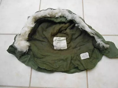 Vintage M-65 Hood Winter Og-107 Extreme Cold Weather Military Ecw Synthetic Fur • $32.99