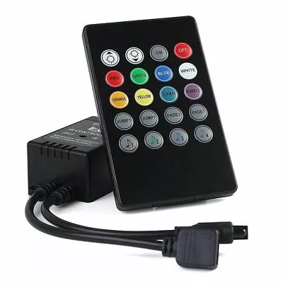 1 Music Sound Activated RGB LED Controller For Light Strip 20 Key Remote Control • $5.95