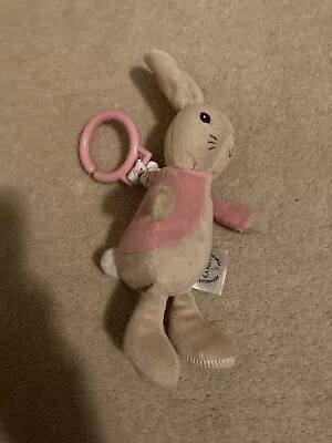 Flopsy Bunny Peter Rabbit Pram Cot Baby Toy. Pull/ Vibrate • £4.99