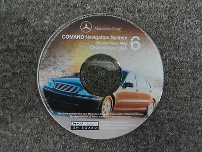 2001 Mercedes COMAND Navigation System Digital Roadmap Ohio Valley USA CD#6 OEM  • $13.27